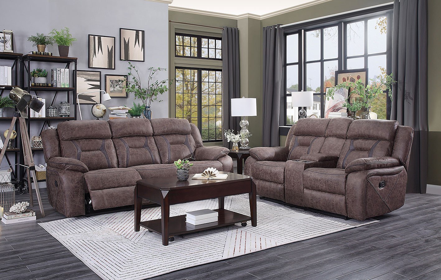 Madrona Reclining Living Room Set Homelegance Furniture Cart