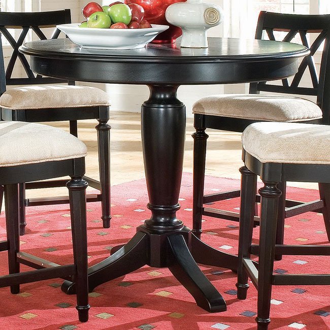 Camden Dark Bar Height Dining Room Set American Drew Furniture Cart