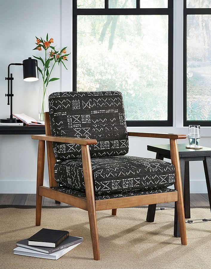 Bevyn Accent Chair (Charcoal) Signature Design | Furniture Cart