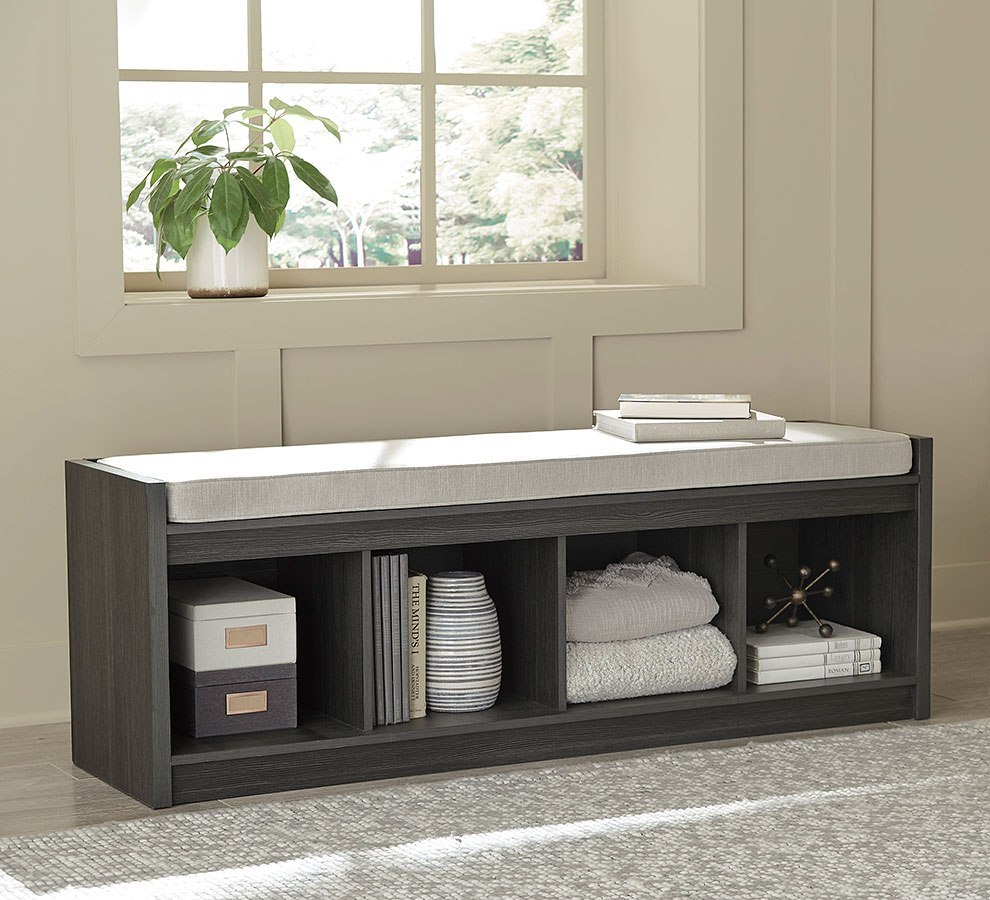 Yarlow Storage Bench W/ 4 Open Compartments Signature Design
