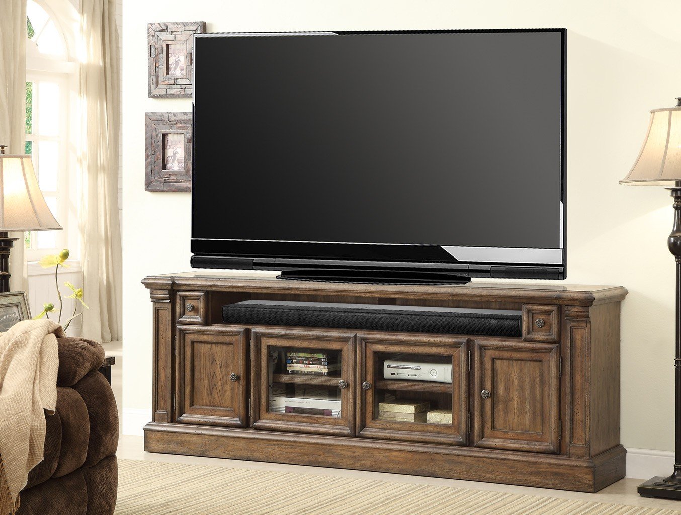 Aria 80 Inch TV Console Parker House Furniture Cart