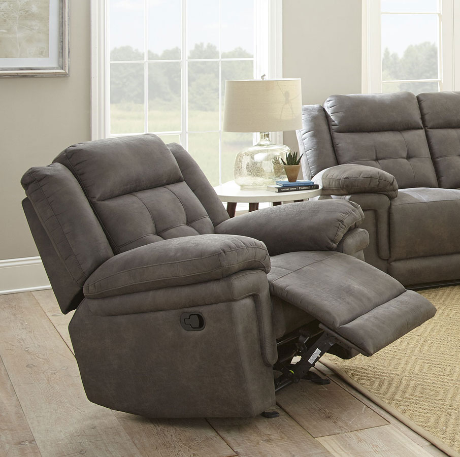 Anastasia Glider Recliner (Gray) Steve Silver Furniture | Furniture Cart