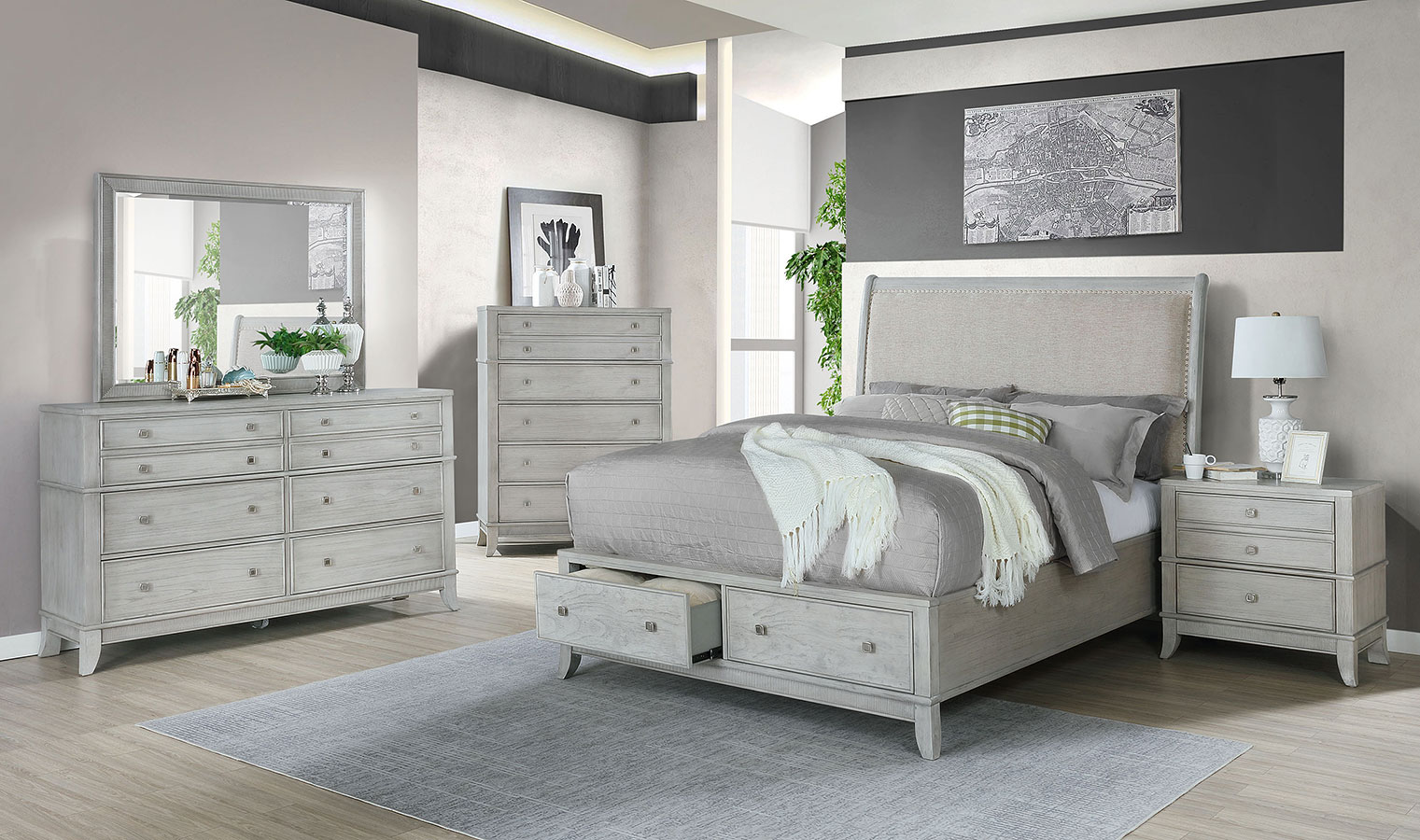 B0191A Storage Bedroom Set Avalon Furniture | Furniture Cart