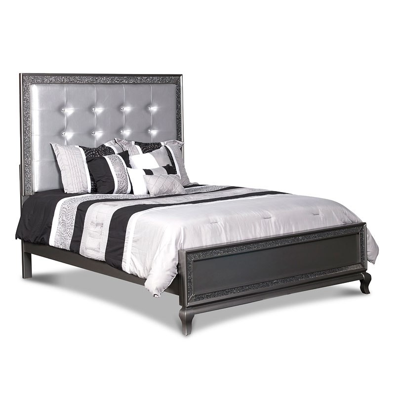 Park Imperial Panel Bedroom Set (Pewter) New Classic Furniture Furniture Cart