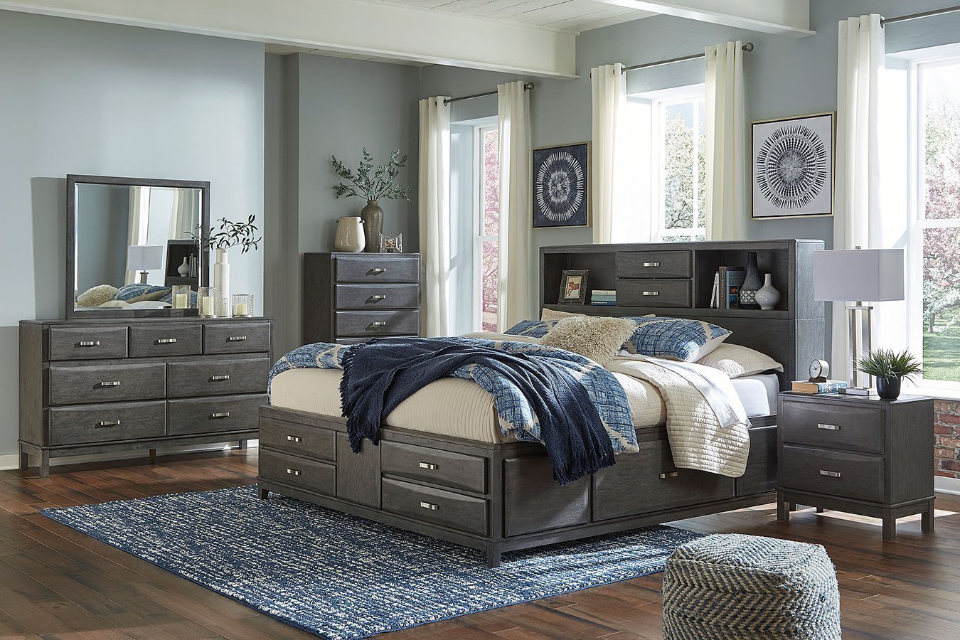 Caitbrook Bookcase Bedroom Set Signature Design Furniture Cart