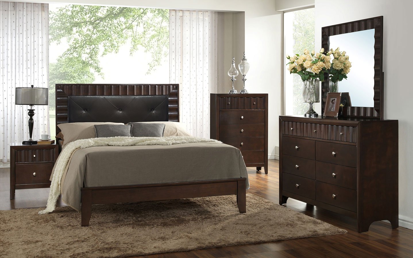 Nadine Panel Bedroom Set Crown Mark Furniture | Furniture Cart