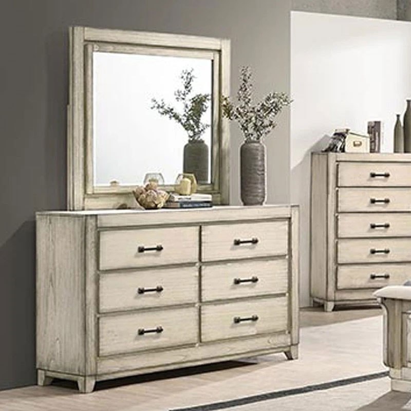 Ashland Dresser (Rustic White) New Classic Furniture Furniture Cart