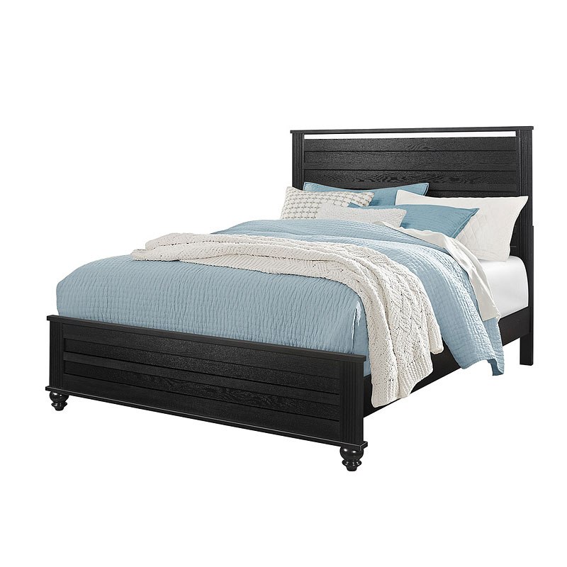 Gaston Panel Bedroom Set (Black) Crown Mark Furniture Furniture Cart