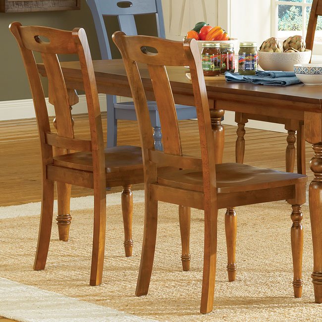 Barbados Dining Room Set W/ Honey Oak Table Steve Silver Furniture