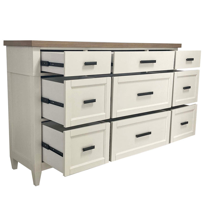 Americana Modern 9 Drawer Dresser Parker House Furniture Cart