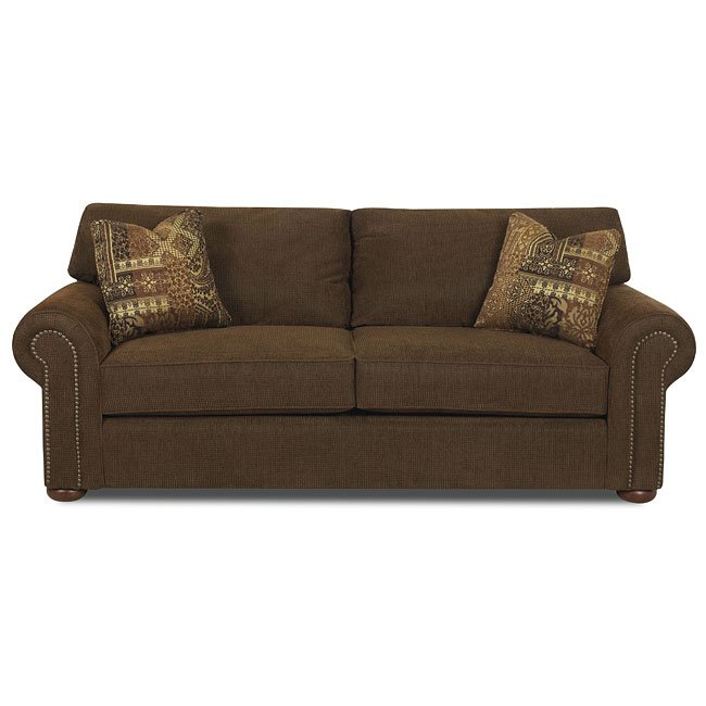 Sienna Sofa (Hinson Chestnut) Klaussner Furniture Cart