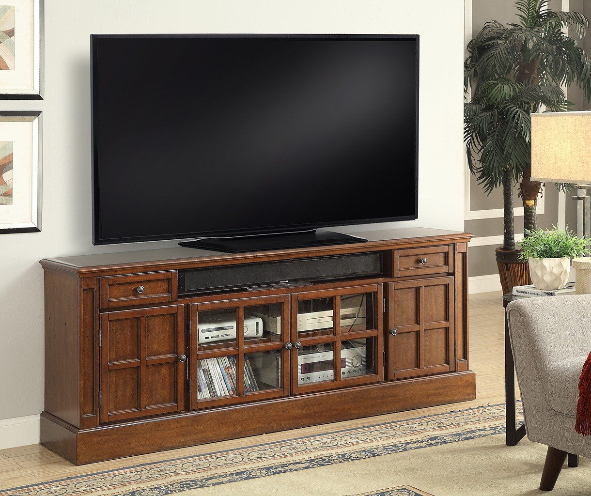Churchill 72 Inch Tv Console Parker House Furniture Cart