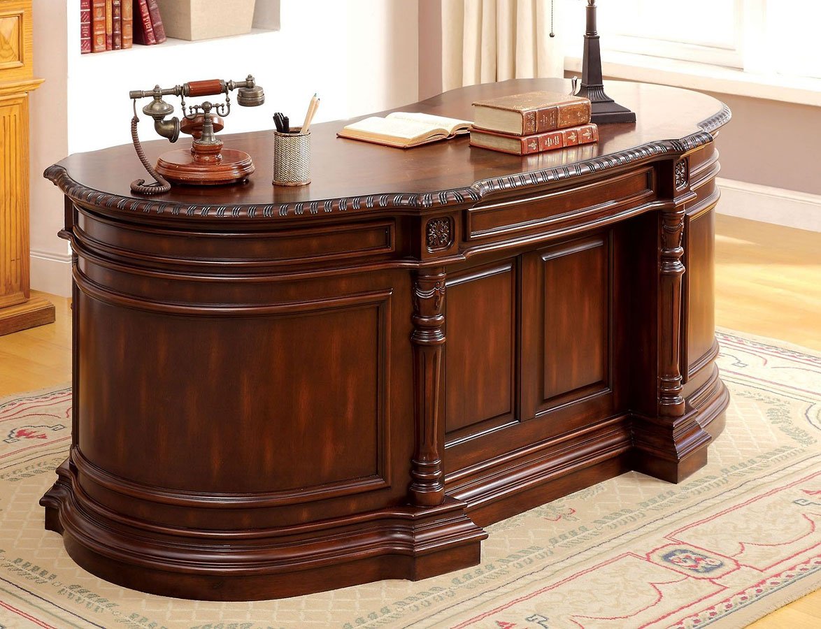 Roosevelt Kidney Office Desk Furniture Of America Furniture Cart