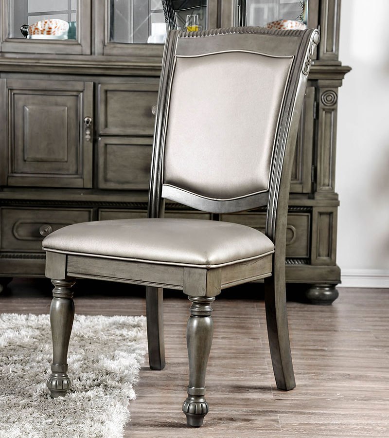 Alpena Side Chair (Gray) (Set Of 2) Furniture Of America Furniture Cart