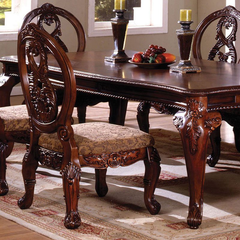 Tuscany I Round Dining Room Set Furniture Of America Furniture Cart