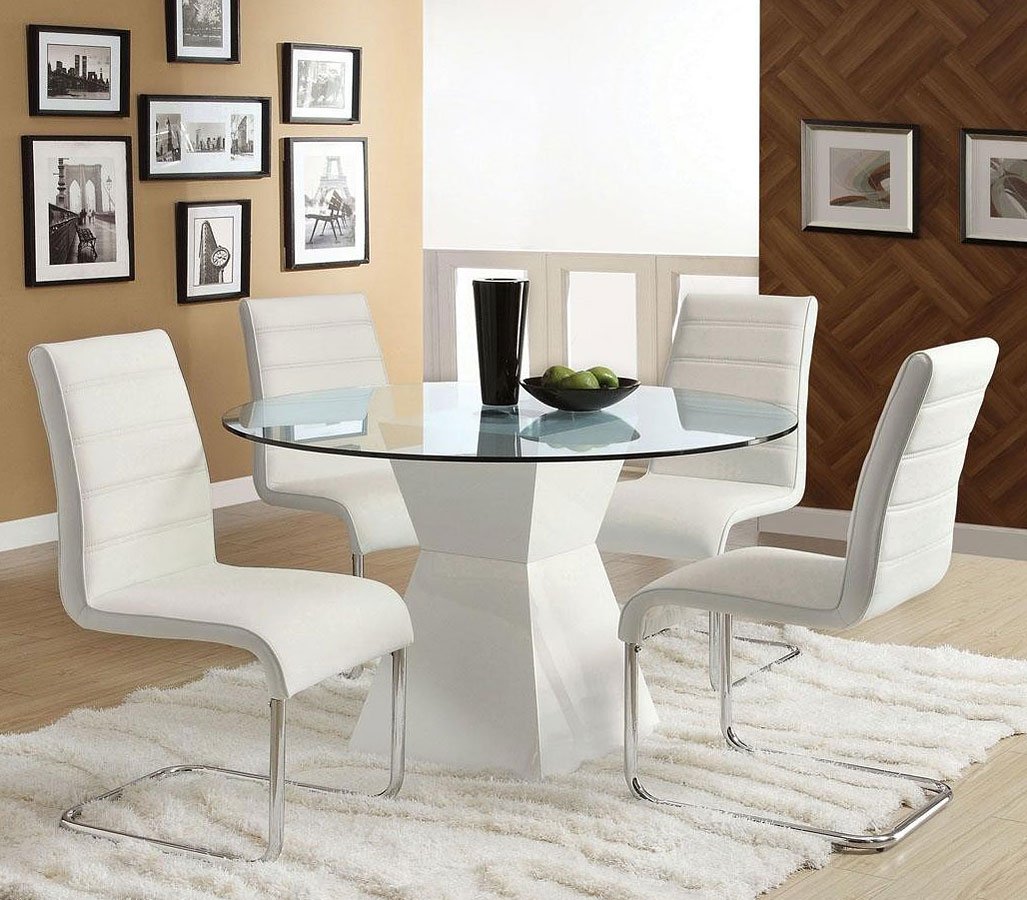 Mauna White Dining Room Set Furniture Of America ...