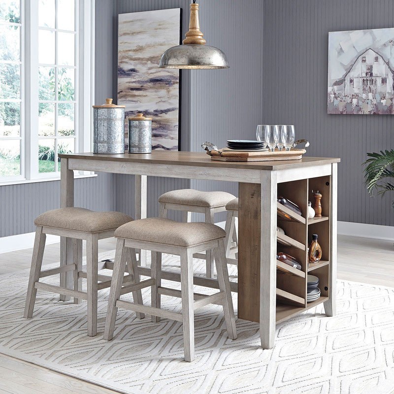 Skempton Counter Height Dining Set W/ Stools Signature Design