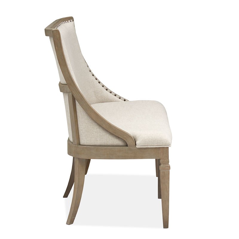 Newport Upholstered Back Bench Magnussen Furniture Cart