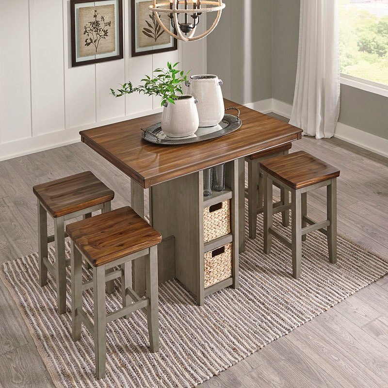Lettner 5Piece Counter Height Dining Set Signature Design Furniture Cart