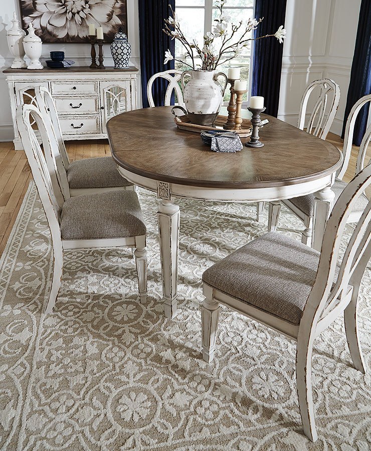 realyn oval dining table set