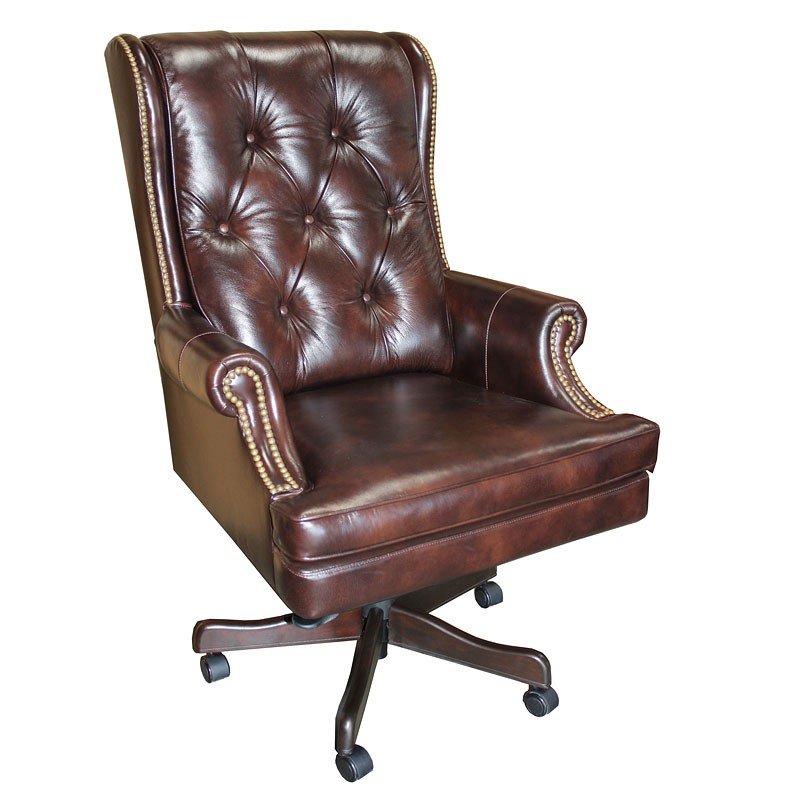 Prestige Havana Leather Desk Chair Parker Living Furniture Cart