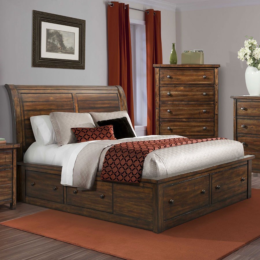 Dawson Creek Storage Platform Bed Elements Furniture Furniture Cart