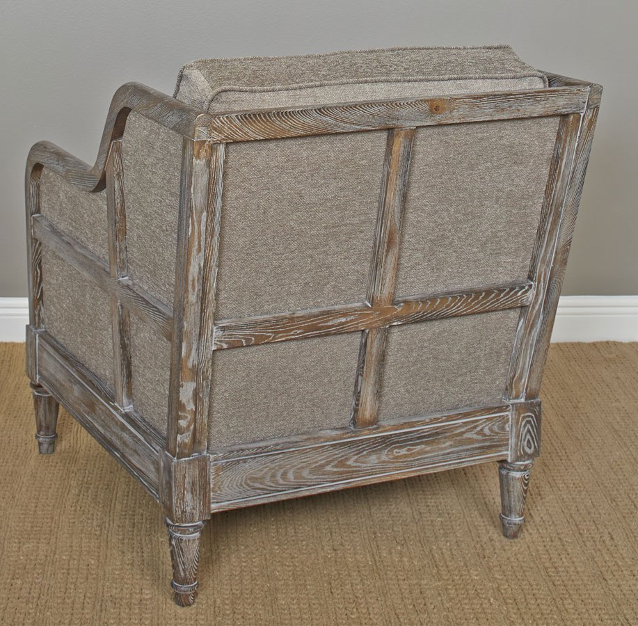 Accent Chair (Wire Brush Gray) Largo Furniture | Furniture Cart