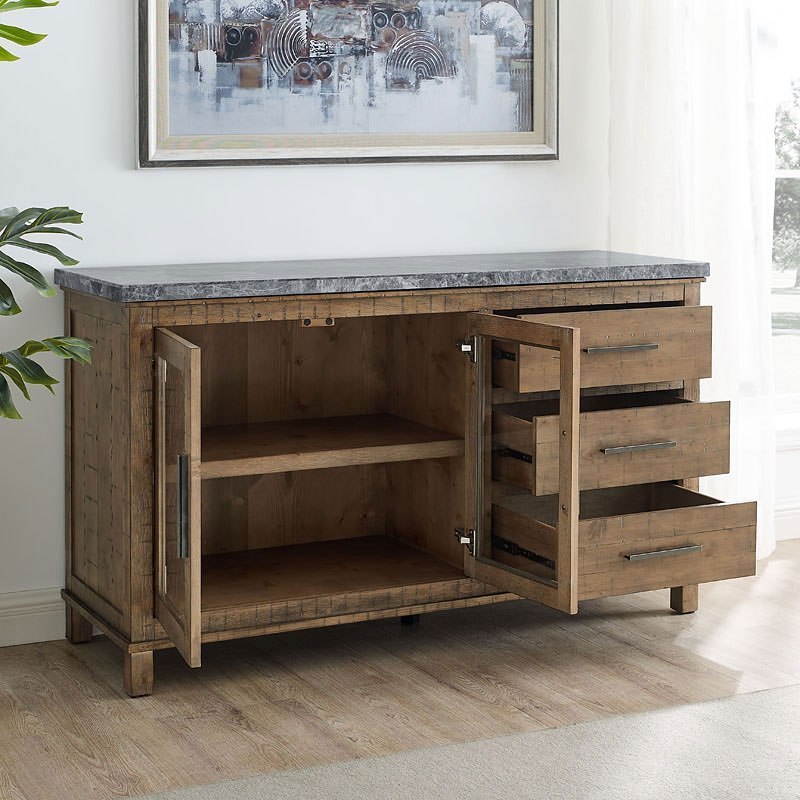 Grayson Gray Marble Top Server Steve Silver Furniture Furniture Cart