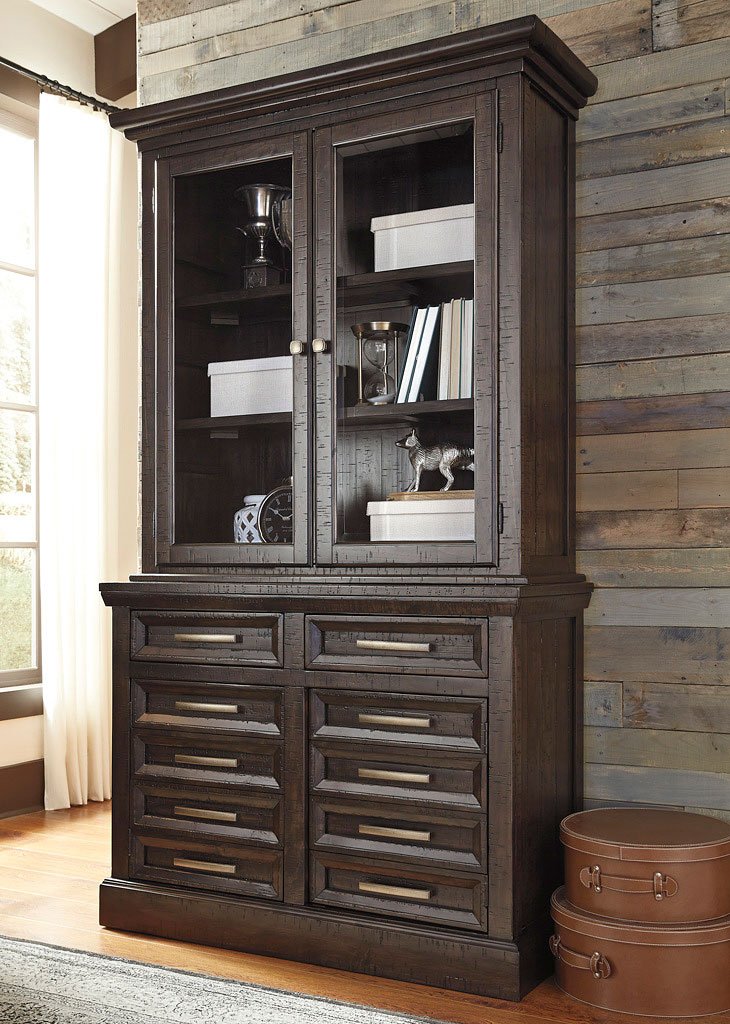 Townser Credenza W Hutch Signature Design Furniture Cart