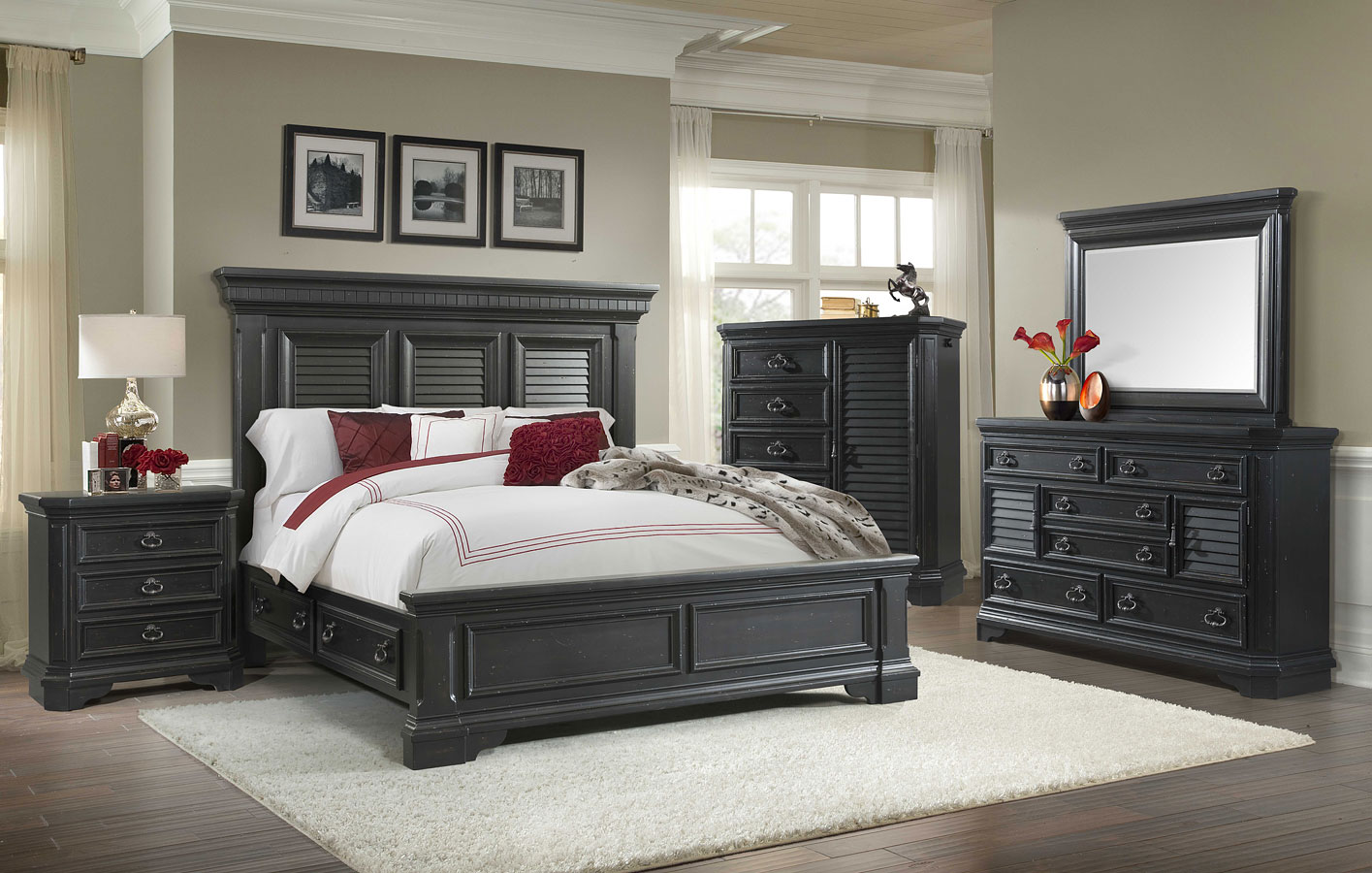 Hacienda Storage Bedroom Set Elements Furniture 