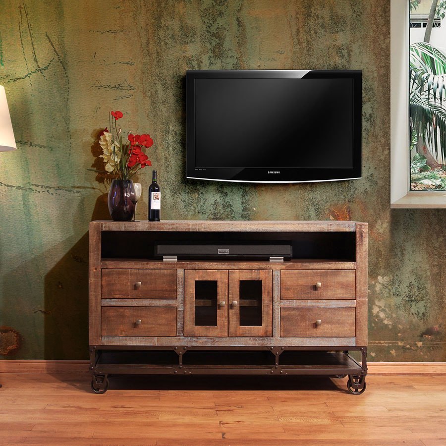 Urban Gold 62 Inch TV Stand IFD Furniture | Furniture Cart