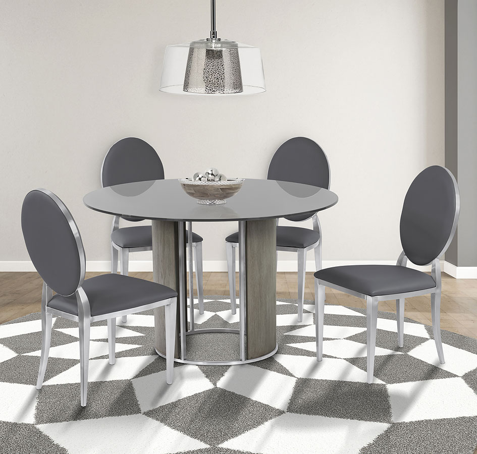 Delano Dining Room Set W/ Cielo Chairs Armen Living | Furniture Cart