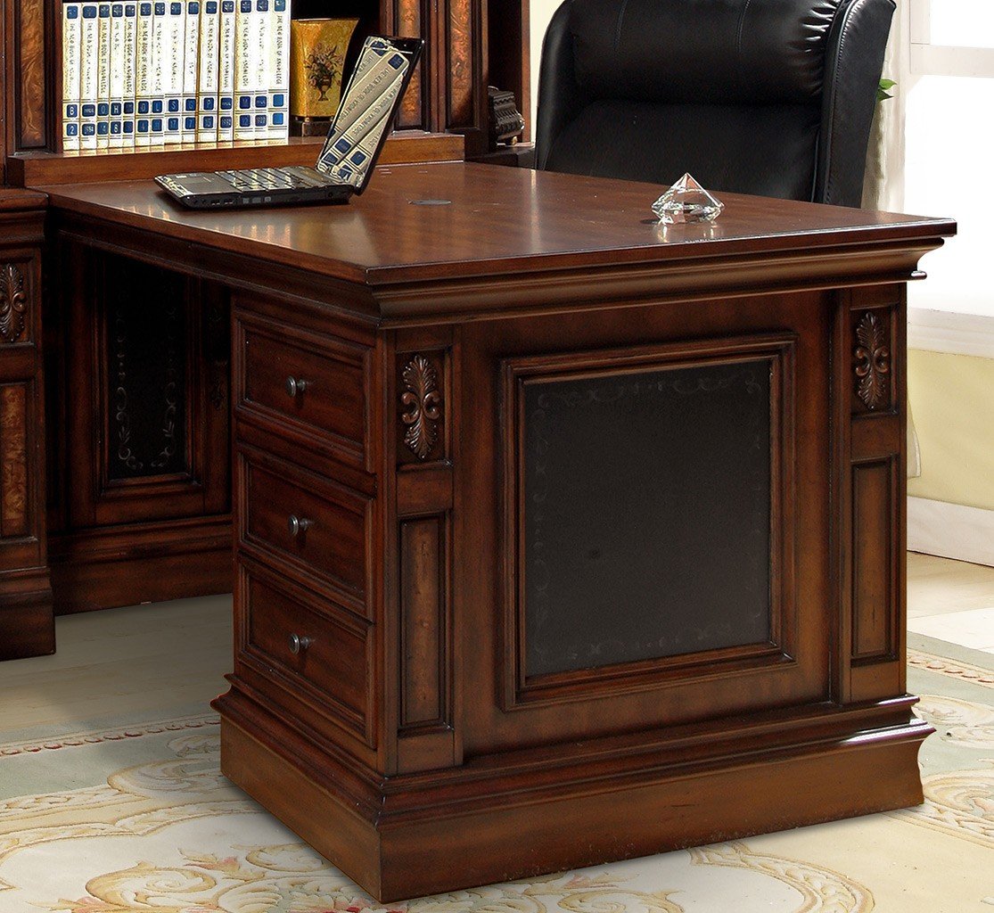 Leonardo 2 Piece Peninsula Desk Parker House Furniture Cart