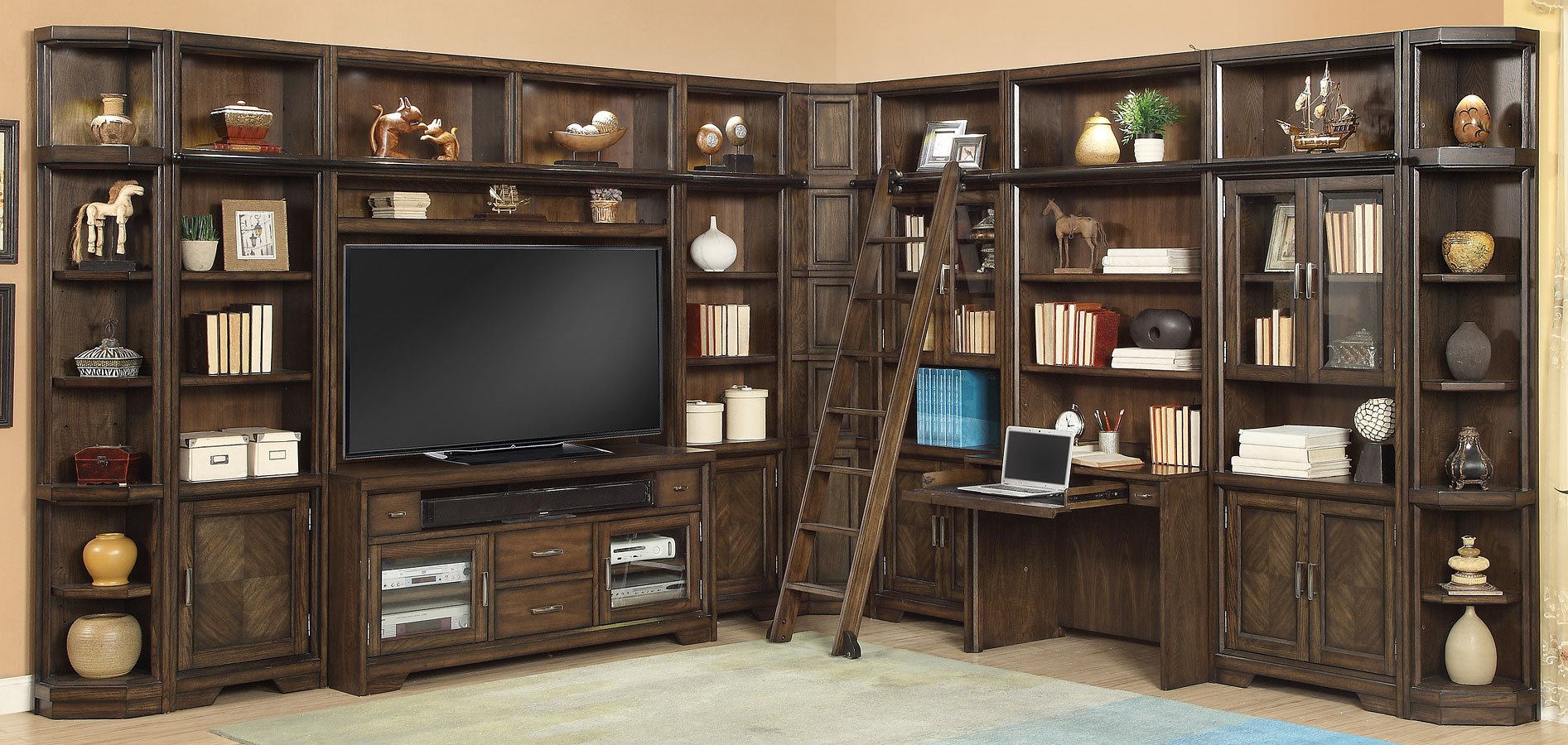 Meridien Modular Library Wall Parker House Furniture Cart