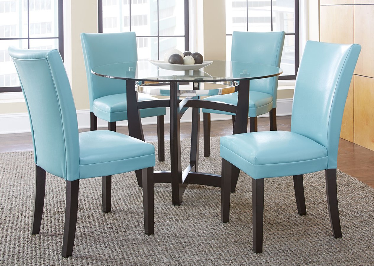aqua dining room chairs