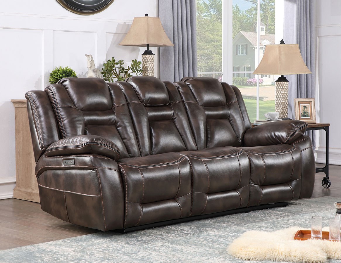 Oportuna Dual Power Reclining Sofa Steve Silver Furniture Furniture Cart