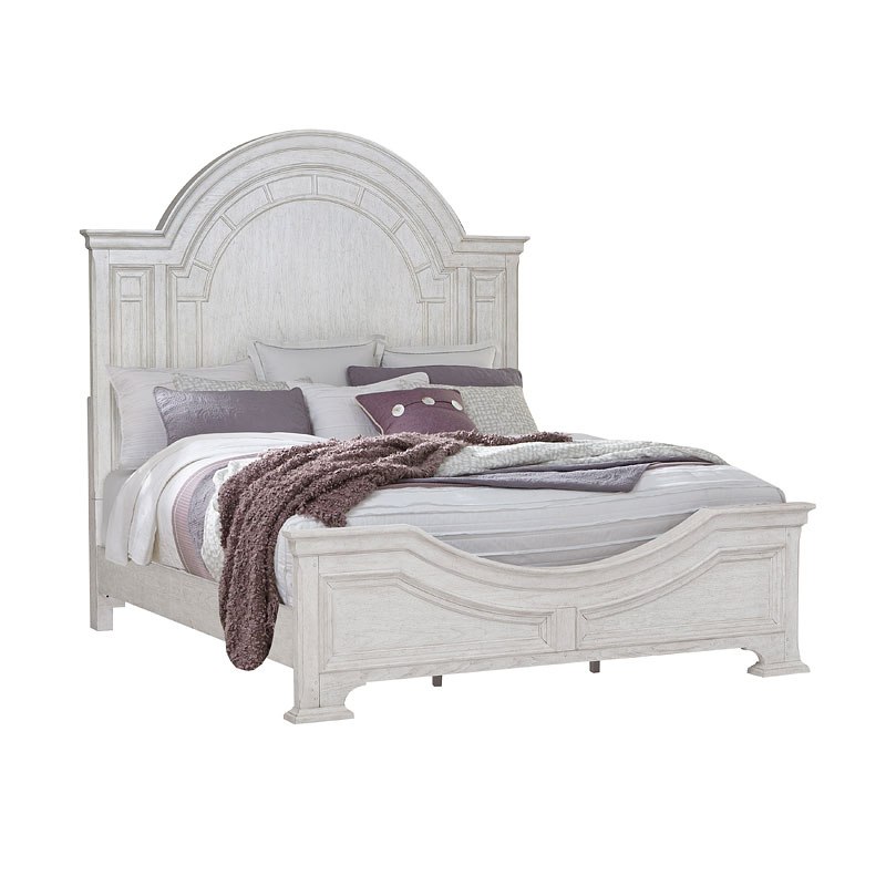 Glendale Estates Panel Bedroom Set Distressed White Pulaski Furniture Furniture Cart