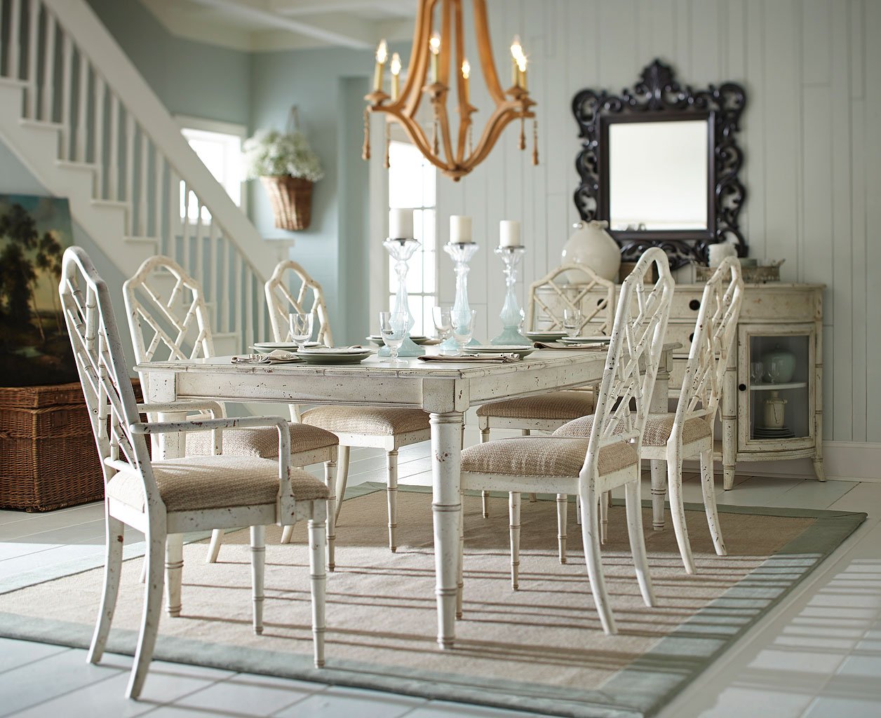 bamboo plants dining room