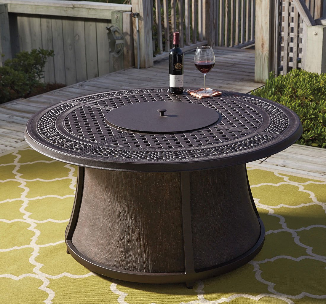 round fire pit tables