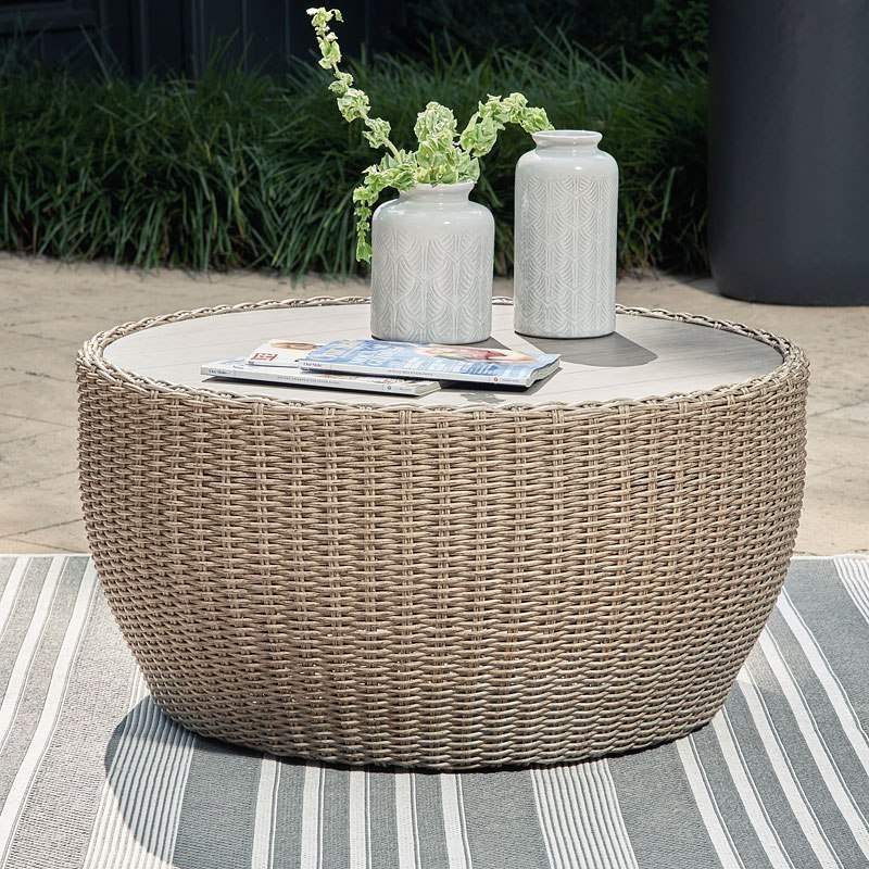 Danson Outdoor Cocktail Table Signature Design | Furniture Cart