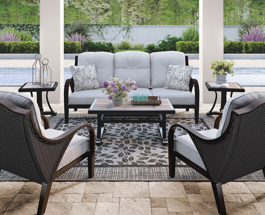Marsh Creek Outdoor Occasional Table Set Signature Design Marsh Creek Outdoor Occasional Table