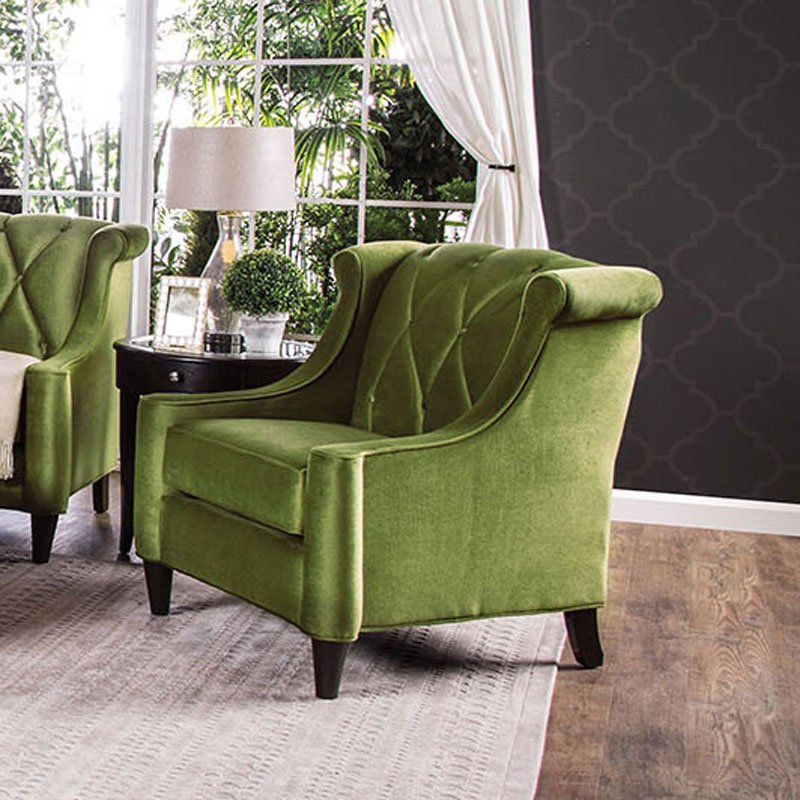 Limerick Chair (Green) Furniture Of America Furniture Cart