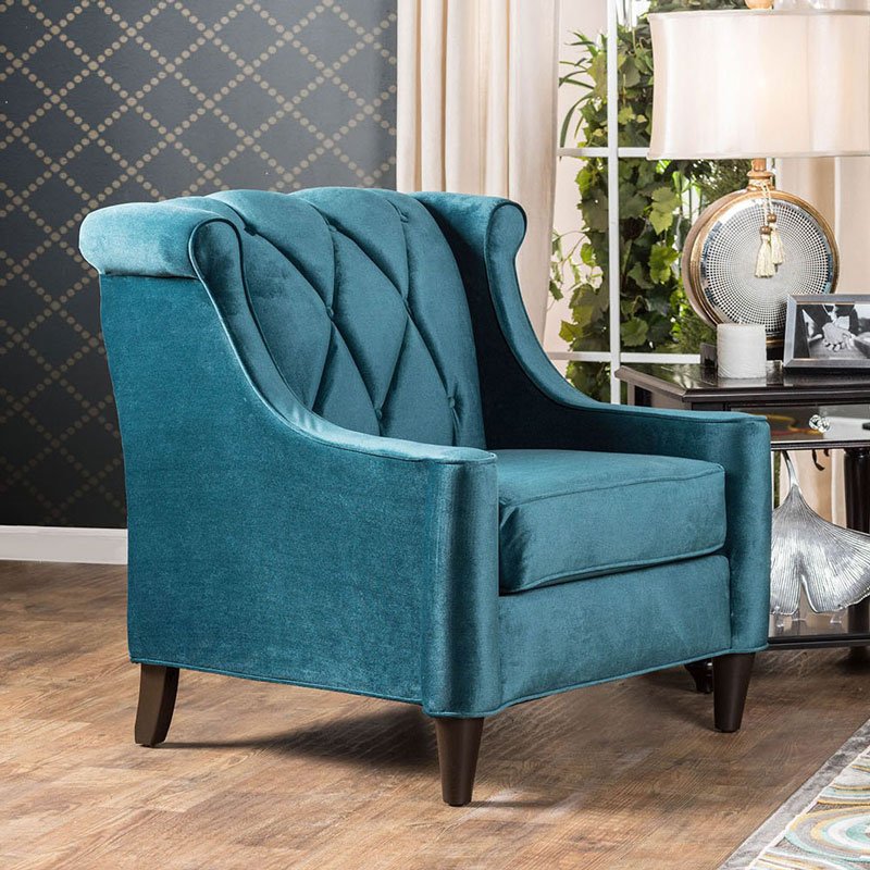 Limerick Chair (Dark Teal) Furniture Of America Furniture Cart