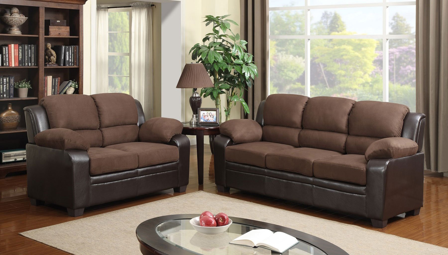 U880018 Living Room Set Microfiber And PVC Global Furniture Furniture Cart