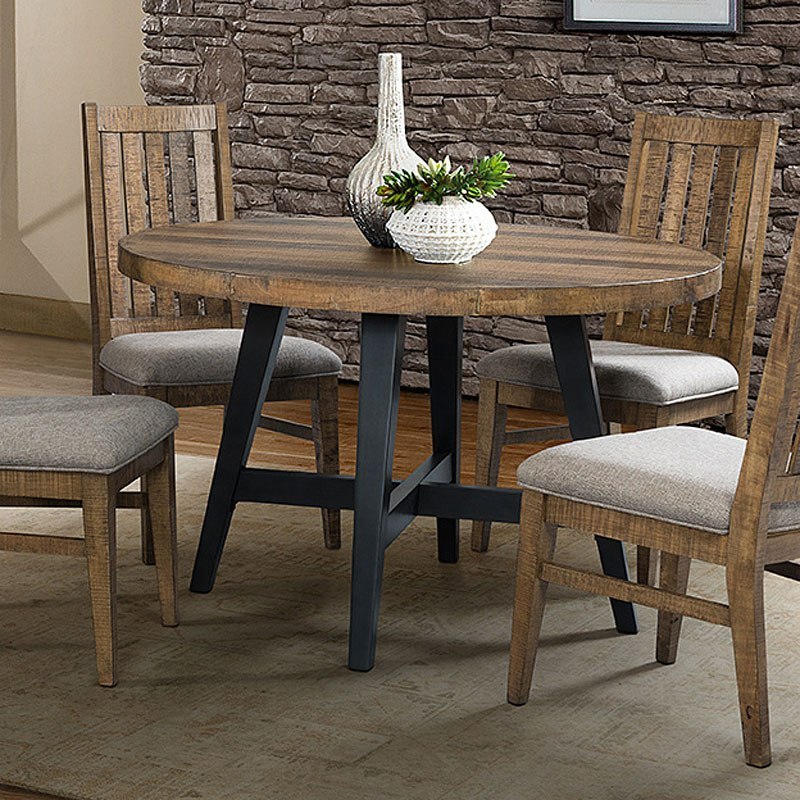 Urban Rustic Round Dining Table Intercon Furniture ...