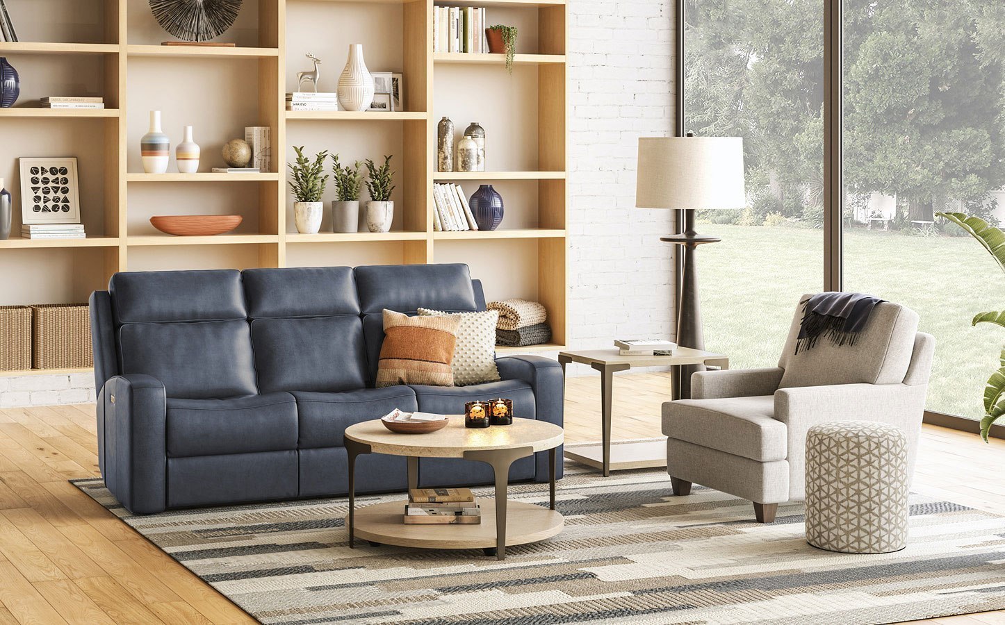 Omni Round Occasional Table Set Flexsteel | Furniture Cart