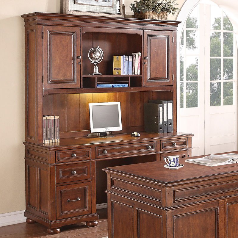 American Heritage Credenza W/ Hutch Flexsteel | Furniture Cart