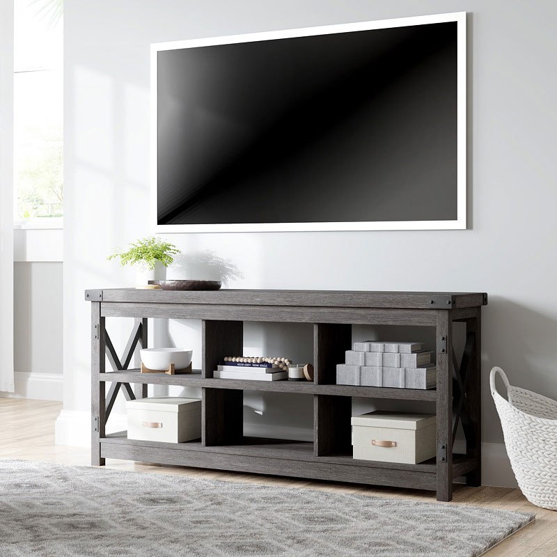 Freedan Large TV Stand Signature Design Furniture Cart