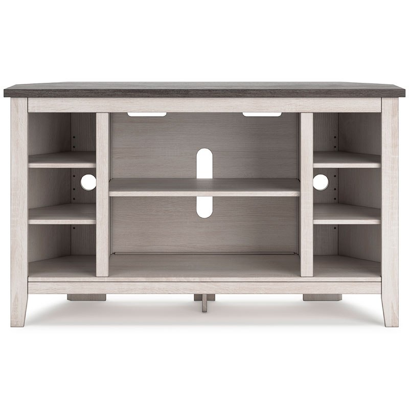 Mobile TV Ad Angolo Design Moderno Con Vani A Giorno Donna Rovere E Bianco | Leroy Merlin
