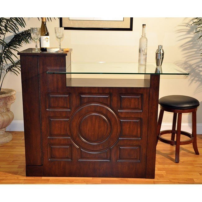 Dublin Island Bar Set Distressed Walnut Eci Furniture 2 Reviews Furniture Cart
